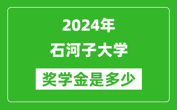 2024年石河子大学奖学金多少钱,覆盖率是多少？