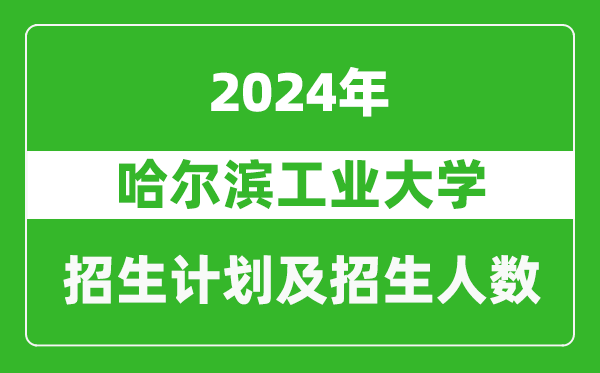 哈尔滨工业大学2024年在河南的招生计划和招生人数