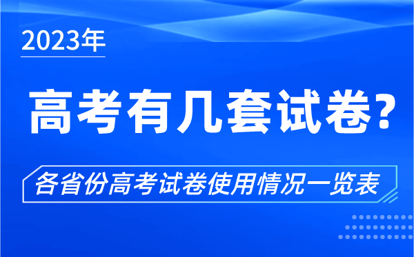 2024年高考有几套试卷,各省份高考试卷使用情况一览表