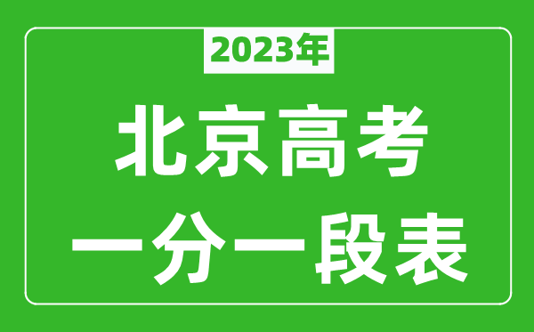 2024年北京高考一分一段表,北京市高考考生分数分布