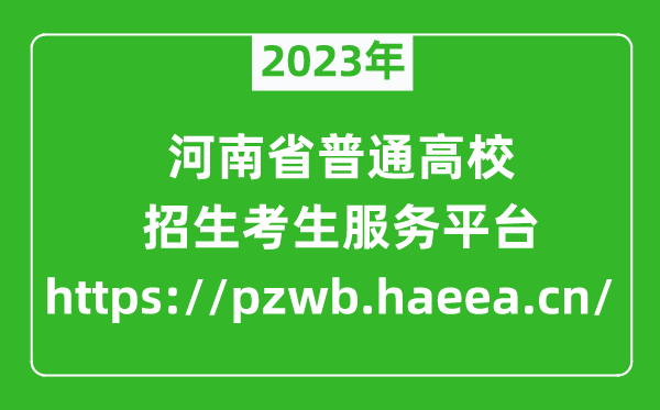 2024年河南省普通高校招生考生服务平台成绩查询入口(https://pzwb.haeea.cn/)