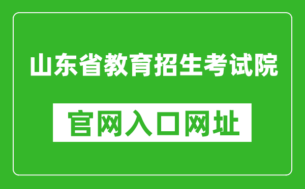 山东省教育招生考试院官网入口网址：https://www.sdzk.cn/